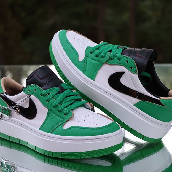 Air Jordan 1 Elevate Low SE Lucky Green - Picture 7 of 11